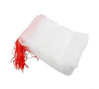 Filteilect Confezione da 50 sacchetti di protezione per frutta in rete, in nylon, con coulisse, riutilizzabili, per la coltivazione di prodotti da giardino, per interni ed esterni (45 x 30 cm)