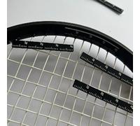 Filteilect Confezione da 6 nastri per racchette da tennis per ottimizzazione dell'equilibrio, strisce di regolazione del peso in silicone da 4 g con marcature di scala per sport da tennis
