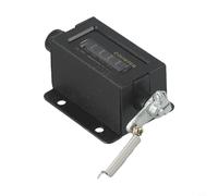 Filteilect Contatore meccanico a 5 cifre con design a specchio in vetro, modulo contatore TAK-602 ripristinabile per apparecchiature industriali, intervallo di conteggio 0-99999, ABS e lega di