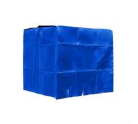 Filteilect Copertura impermeabile per contenitore IBC per serbatoio dell'acqua da 1000 litri, in tessuto Oxford 210D, protezione antipolvere con alette di accesso per rubinetto e coperchio, blu per