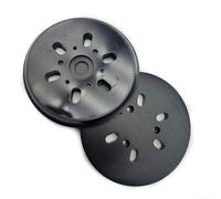 Filteilect Cuscinetto abrasivo a 6 fori da 150 mm per levigatrice orbitale, cuscinetto abrasivo con gancio ad alta densità e gomma flessibile, disco per lucidatura duro per intonaco di legno (B)