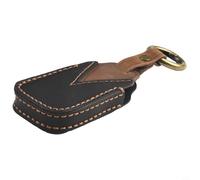 Filteilect Custodia in pelle per chiave remota compatibile con MU-X MUX per D-MAX 4 pulsanti, custodia protettiva in pelle bovina, anti-caduta, stile nero