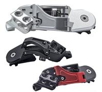 Filteilect Deragliatore posteriore pieghevole per bici, 5 marce, 6 marce, 7 marce, con corpo in lega di alluminio e ruota guida in nylon, compatibile con Xiaobu-Cline Single (A)