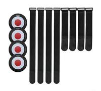 Filteilect Dischi per allenamento calcistico per agilità e trapani, cinghia regolabile inclusa, attrezzatura pratica ABS + nylon da 24 cm per marcatura sul campo e set da 4 pezzi