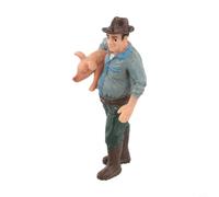 Filteilect Figure dipinte di agricoltore e pastore del treno del modello della scala HO, persone in piedi del PVC per il layout ferroviario e le scene di diorama dell'azienda agricola (ZQ711)
