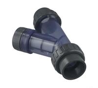 Filteilect Filtro dell'acqua a Y in UPVC per l'irrigazione di acquari e giardini, alloggiamento trasparente da 20-63 mm per una rimozione efficace dei detriti, adatto per apparecchiature di