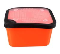 Filteilect Filtro per pellet 2 in 1 con telaio interno per drenare l'esca per la pesca alla carpa, scatola per esche con coperchio perforato per pellet, canapa e carne (8,5-OS)