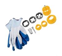 Filteilect Infilatrice per tubi in PVC a 4 e 6 punti per trapano elettrico, kit di filettatura per tubi di due dimensioni con punta per trapano ad espansione, compatibile con tubi dell'acqua in