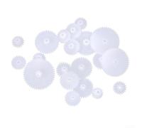 Filteilect Ingranaggi in plastica Set 19Pcs Double Gear Model Kit per RC | Parti del mestiere di DIY del robot, accessori impilati del motore di riduzione dei denti per gli hobbisti