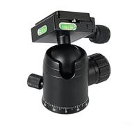 Filteilect K36 Testa a sfera 36mm Smorzamento Rotativo Per Panorama Head con 1/4 "Piastra a sgancio rapido, Rotazione a 360°, Manopole di regolazione doppie, Lega di alluminio ossidata per una