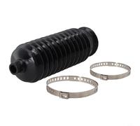 Filteilect Kit di avvio in silicone per cremagliera e pignone con morsetti in metallo, nero, compatibile con ghette e pignone standard