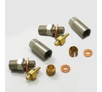 Filteilect Kit di raccordi idraulici per tubi flessibili del freno per freni Hope Tech3/E4/X2, struttura in rame e acciaio inossidabile (chiuso)