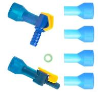 Filteilect Kit di ricambio per valvola di morso in silicone per sacca di idratazione con connettori dritti e angolati, anello O-For incluso, compatibile con sacca d'acqua, ideale per (per JC-062)