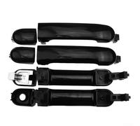 Filteilect Maniglia di ricambio per porta esterna per Versa 07 a 12, compatibile con i numeri OE 82641-EL12A NI1310130, maniglia in plastica cromata anteriore posteriore sinistra destra