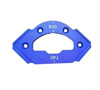 Filteilect Modello di posizionamento angolare per la lavorazione del legno in lega di alluminio per il taglio degli angoli interni ed esterni, strumento di layout ad angolo R e T con piastra di