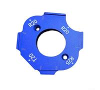 Filteilect Modello di posizionamento angolare per la lavorazione del legno in lega di alluminio per il taglio degli angoli interni ed esterni, strumento di layout ad angolo R e T con piastra di