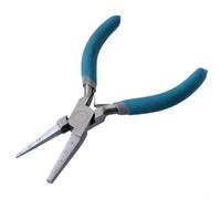 Filteilect Pinze per avvolgimento filo a bocca quadrata con scala, strumento professionale per la creazione di gioielli fai da te per perline e loop di fili, 165 mm, blu e grigio