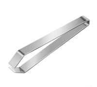 Filteilect Pinzette a lisca di pesce in acciaio inox per rimuovere le ossa dai frutti di mare, per utensili da cucina facili da usare, piatte/smussate per bordo, portatili per casa o picnic (piatto