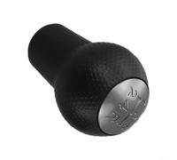 Filteilect Pomello del cambio per Honda Jazz Fit 2009-2015, leva del cambio manuale a 5 marce con custodia in pelle, struttura in metallo ABS rinforzato, resistente alla polvere, nero (testa)