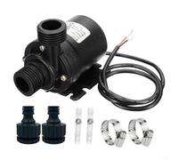 Filteilect Pompa dell'acqua sommergibile senza spazzole DC12/24 V, 800 l/h, 5 m, sollevatore per laghetto, acquario, fontana, sistema solare, con adattatori e morsetti, ad alta efficienza energetica