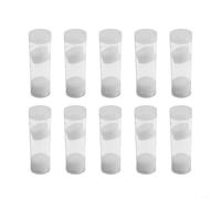 Filteilect Portamonete in plastica trasparente, diametro interno 30 mm, altezza 110 mm, per collezione di monete, confezione da 10