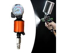 Filteilect Regolatore compressore d'aria con separatore di umidità dell'olio per utensili pneumatici, 1/4 per NPT, 140 PSI Max, filtro integrato e controllo della pressione, design in metallo leggero