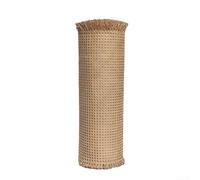 Filteilect Rotolo di tessuto in rattan naturale intrecciato a mano, materiale di canna a trama aperta, per armadietti, porte, sedie, forniture di ricambio per pannello decorativo in vimini (I)