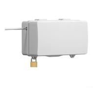 Filteilect Scatola per cavi di prolunga elettrica impermeabile per esterni, con 4/8 fori di uscita, con serratura antipioggia, per giardino, patio, ABS resistente (S bianco)