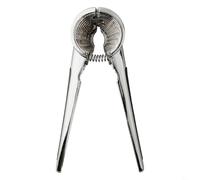 Filteilect Schiaccianoci in lega di alluminio per noci, noci pecan, mandorle, utensile da cucina regolabile con design ergonomico, argento (1 pezzo)