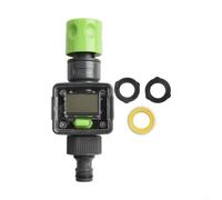 Filteilect Sensore digitale del misuratore di flusso dell'acqua per tubo da giardino Connettore da 3/4 di pollice con schermo LCD Display Monitor di portata Sistema di analisi dei dati di utilizzo