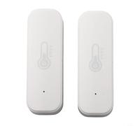 Filteilect Sensore digitale di umidità della temperatura interna Smart Home Monitor con allarme APP in tempo reale Controller ambientale wireless (2 pz Wi-Fi)