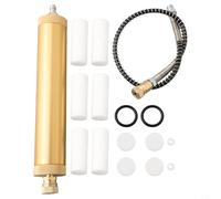 Filteilect Separatore d'acqua dell'olio 30Mpa 4500PSI per compressore d'aria Filtro pompa ad alta pressione 99,9% Rimozione dell'umidità dell'olio senza cuciture in lega di alluminio Shell 35x180mm