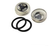 Filteilect Serbatoio liquido freni in vetro per cilindro da 18 mm, adatto alla maggior parte delle moto Honda anteriore o posteriore, include guarnizioni in gomma, confezione da 2