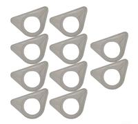 Filteilect Set di 10 stabilizzatore per lavello in plastica bianca, per lavelli da cucina a parete sottile in acciaio inox, riduce le vibrazioni e il rumore, con meccanismo a molla