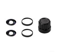Filteilect Set di 2 protezioni per lenti per Insta360 X5, lenti in vetro ottico con anello in lega di alluminio e strumento di rimozione, multicolore (nero)