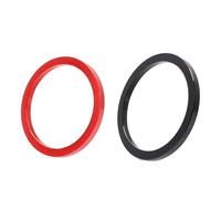 Filteilect Set di 5 guarnizioni distanziali in lega di alluminio per mozzo del volano, guarnizioni per movimento centrale, rondelle da 1-3 mm di spessore per vari componenti per bici (2,5 mm nero)