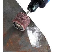 Filteilect Set di 51 nastri abrasivi per utensili rotanti, con mandrino in gomma per carta abrasiva, per fusti da 1/8", codolo 1/2", 3/8", 1/4", grana 120, compatibili con tutti gli utensili rotanti