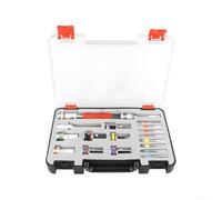 Filteilect Set di bussole multifunzionali Kit professionale in lega di acciaio con scatola portaoggetti per installazione di armadi progetti di decorazione domestica