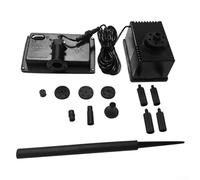 Filteilect . Stagno sommergibile alimentato solare 5W 7V per le caratteristiche dell'acqua all'aperto, portata 180L/H, testa massima 100cm, fontana monocristallina del silicio