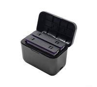 Filteilect Stazione di ricarica per batteria Insta 360 X5 con ingresso PD di tipo C, caricatore a doppio slot, design compatto, display di stato a LED nero (nero)