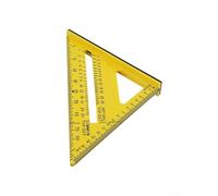 Filteilect Strumento ad angolo retto per falegnameria, 17,8 cm, righello triangolare con sistema metrico, marcatura multiangolare, base robusta, per scala duratura, per falegnami in plastica da 7 e 12