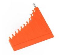 Filteilect Strumento per la misurazione dei capelli e del nodo per pesca alla carpa, strumento di misurazione dei capelli con gamma da 10 mm a 40 mm, materiale PP arancione rosso per destra e sinistra