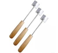 Filteilect Strumento spelafili per pannocchie di mais, gadget da cucina con manico in legno, design a spinta verso il basso per una rimozione sicura ed efficiente del nocciolo (3 pezzi)