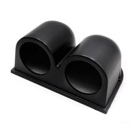 Filteilect Supporto a doppio calibro da 52 mm per cruscotto auto, in plastica ABS nera, compatibile con calibri da 52 mm, accessorio per montaggio su cruscotto dell'auto