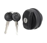 Filteilect Tappo per serbatoio carburante in ABS compatibile con Maggiolino, compatibile con Polo, compatibile con Caddy - 2 chiavi incluse, nero, montaggio, compatibile con per una facile