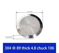 Filteilect Tappo terminale sanitario per raccordo a tre morsetti, in acciaio inossidabile 304, da 38 mm a 219 mm, connettore per tubo industriale con guarnizione a prova di perdite per trasferimento