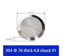 Filteilect Tappo terminale sanitario per raccordo a tre morsetti, in acciaio inossidabile 304, da 38 mm a 219 mm, connettore per tubo industriale con guarnizione a prova di perdite per trasferimento