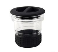 Filteilect Tazza dosatrice da 58 mm per macchine da espresso, struttura in ABS con fascia in silicone, impugnatura antiscivolo per collezione caffè macinato, compatibile