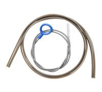 Filteilect Tubo di ricambio ad alto flusso con spazzola per la pulizia del tubo, per serbatoi di idratazione, lunghezza 98 cm, per le principali marche, diverse opzioni di colore (marrone)