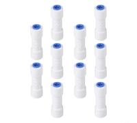 Filteilect Valvola di ritegno a connessione rapida da 1/4" per sistemi di depurazione dell'acqua RO, accessorio per sistema di osmosi inversa direzione del flusso diritto, compatibile con